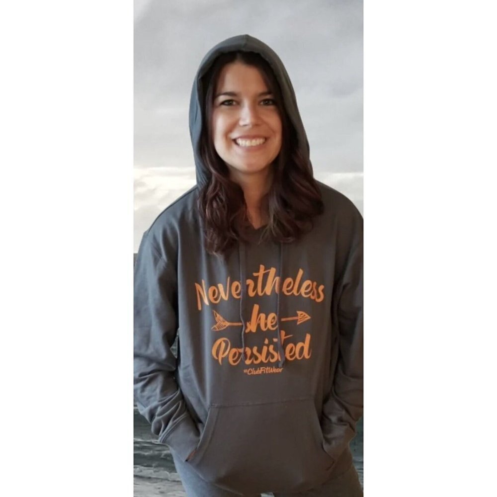 Nevertheless She Persisted - Hoodie Motivational Quote Ladies Positive slogan XL